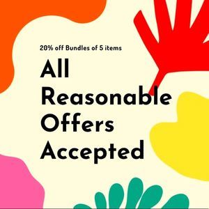 All Reasonable Offers Accepted
